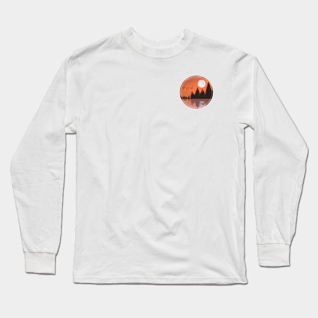 Feral Nature Long Sleeve T-Shirt by Rambling Cat